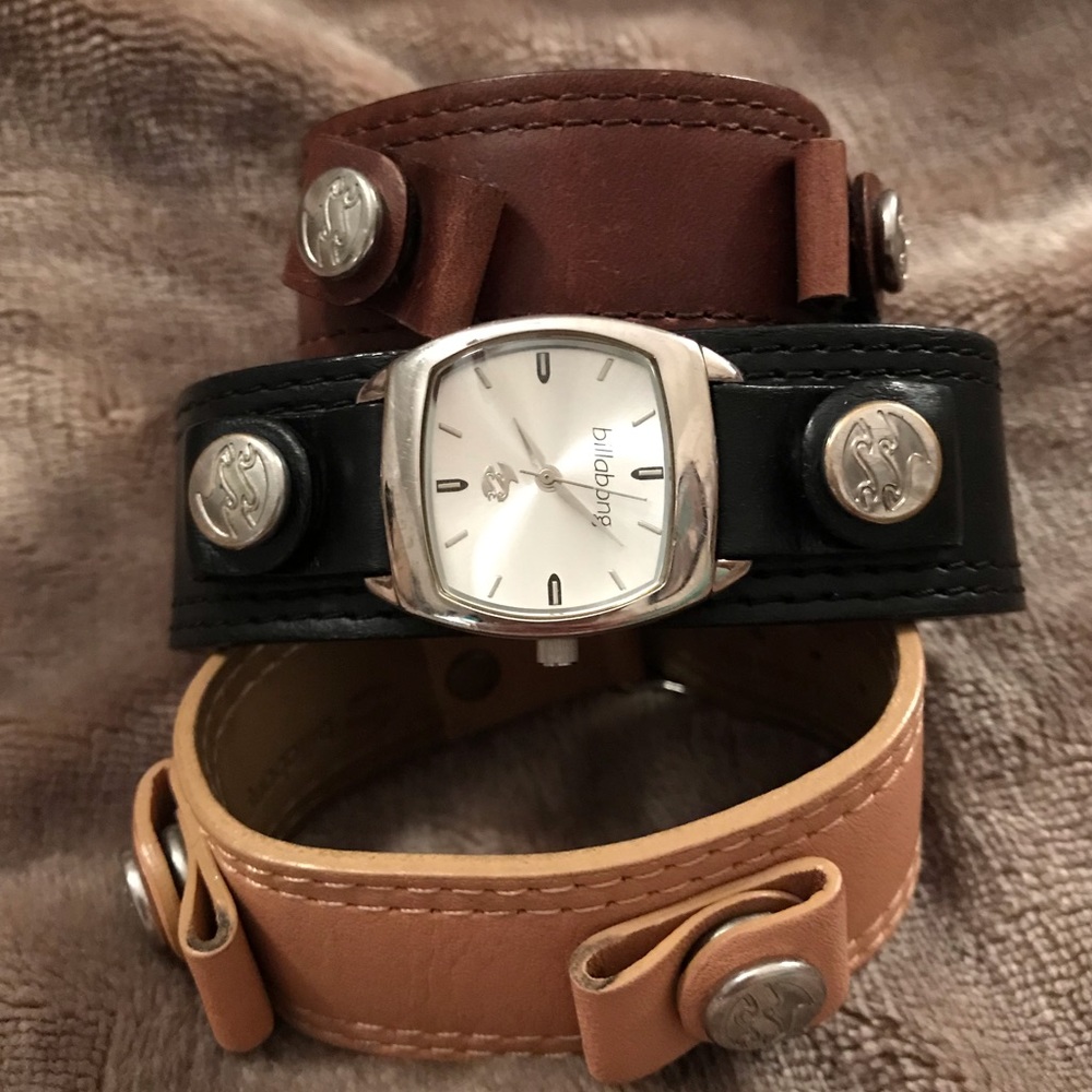 Billabong Watch -3 Interchangeable Leather Straps